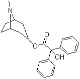 CAS # 3736-36-5, Tropine benzilate, 8-Methyl-8-aza-bicyclo[3.2.1]octan-3-yl 2-hydroxy-2,2-diphenylacetate