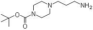 structure of CAS# 373608-48-1, 4-(3-氨基丙基)哌嗪-1-羧酸叔丁酯