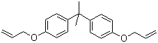 Bisphenol A bisallyl ether molecular structure (CAS 3739-67-1)