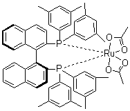 CAS 登录号：374067-49-9, [(S)-(-)-2,2'-双[二(3,5-二甲基苯基)膦]-1,1'-联萘]钌二乙酸盐