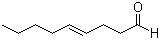 CAS 登录号：37423-42-0, 4-壬烯醛