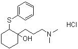 CAS # 37457-09-3, 1-(3-Dimethylaminopropyl)-2-(phenylthio)cyclohexanol hydrochloride