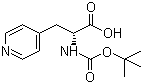 CAS 登录号：37535-58-3, Boc-3-(4-吡啶基)-D-丙氨酸, N-叔丁氧羰基-4-吡啶基-D-丙氨酸
