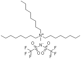 structure of CAS# 375395-33-8, 三辛基甲基铵合二(三氟甲基磺酰基)亚胺