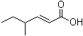 CAS 登录号：37549-83-0, 4-甲基-2-己烯酸