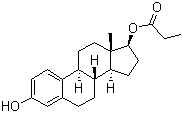 CAS 登录号：3758-34-7, beta-雌二醇 17-丙酸酯, 雌甾-1,3,5(10)-三烯-3,17b-二醇 17-丙酸酯