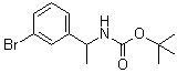 structure of CAS# 375853-98-8, [1-(3-溴苯基)乙基]氨基甲酸叔丁酯