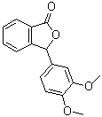 CAS # 37618-00-1, 3-(3,4-Dimethoxyphenyl)-1(3H)-isobenzofuranone, NSC 50152