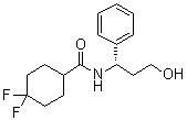 CAS # 376348-77-5, 4,4-Difluoro-N-((1S)-3-hydroxy-1-phenylpropyl)cyclohexanecarboxamide, UK 453465