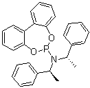 structure of CAS# 376355-58-7, N,N-Bis[(1S)-1-phenylethyl]-dibenzo[d,f][1,3,2]dioxaphosphepin-6-amine
