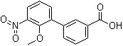 structure of CAS# 376591-94-5, 2'-甲氧基-3'-硝基联苯-3-羧酸
