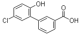 structure of CAS# 376592-57-3, 5'-氯-2'-羟基联苯-3-羧酸