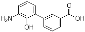 structure of CAS# 376592-93-7, 3'-氨基-2'-羟基-[1,1'-联苯]-3-甲酸
