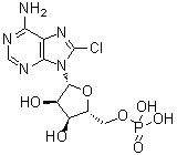 structure of CAS# 37676-40-7, 8-氯-5'-腺苷酸