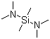 structure of CAS# 3768-58-9, Bis(dimethylamino)dimethylsilane