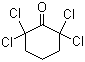 CAS # 3776-30-5, 2,2,6,6-Tetrachlorocyclohexanone, NSC 238934