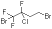 structure of CAS# 378-13-2, 2-氯-1,4-二溴-1,1,2-三氟丁烷