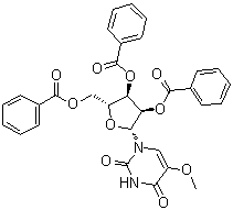 structure of CAS# 37805-86-0, 5-甲氧基尿苷 2',3',5'-三苯甲酸酯