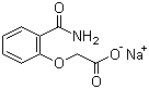 (2-氨基甲酰苯氧基)乙酸钠分子结构 (CAS 3785-32-8)