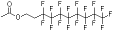 CAS # 37858-04-1, 2-Perfluorooctylethyl acetate, 1,1,2,2-Tetrahydroperfluorodecyl acetate, 1H,1H,2H,2H-Heptadecafluorodecyl acetate