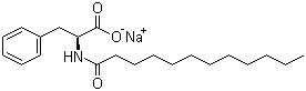 CAS 登录号：37869-82-2, N-十二碳酰基-L-苯丙氨酸钠