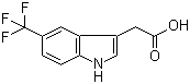 structure of CAS# 378802-40-5, 2-(5-三氟甲基-1H-吲哚-3-基)乙酸
