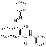 CAS 登录号：3789-75-1, 3-羟基-N-苯基-4-(2-苯基偶氮)-2-萘甲酰胺