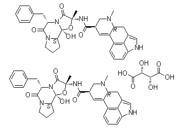 CAS 登录号：379-79-3, 酒石酸麦角胺