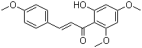 structure of CAS# 37951-13-6, (E)-1-(2-羟基-4,6-二甲氧基苯基)-3-(4-甲氧基苯基)-2-丙烯-1-酮