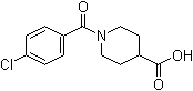 structure of CAS# 379724-54-6, 1-(4-氯苯甲酰基)-4-哌啶羧酸