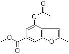 CAS # 37978-61-3, 4-(Acetyloxy)-2-methyl-6-benzofurancarboxylic acid methyl ester