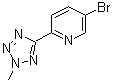 structure of CAS# 380380-64-3, 5-溴-2-(2-甲基-2H-四氮唑-5-基)吡啶