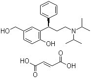 CAS 登录号：380636-50-0, (R)-2-[3-(二异丙基氨基)-1-苯基丙基]-4-羟甲基苯酚富马酸盐
