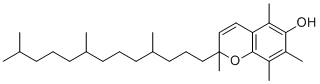 structure of CAS# 3808-26-2, 2,5,7,8-Tetramethyl-2-(4,8,12-trimethyltridecyl)-2H-1-benzopyran-6-ol