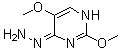 CAS # 381666-22-4, 2,5-Dimethoxy-4(1H)-pyrimidinone hydrazone, 4-Hydrazinyl-2,5-dimethoxypyrimidine
