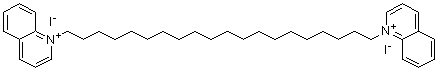 CAS 登录号：3819-24-7, 1,1'-二十烷亚基二[喹啉鎓碘化物]
