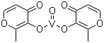 structure of CAS# 38213-69-3, Bis(maltolato)oxovanadium(IV)