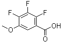 structure of CAS# 38233-47-5, 2,3,4-Trifluoro-5-methoxybenzoic acid