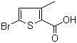 structure of CAS# 38239-45-1, 5-溴-3-甲基噻吩-2-甲酸