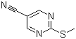 structure of CAS# 38275-43-3, 5-腈基-2-甲硫基嘧啶