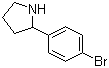 structure of CAS# 383127-22-8, 2-(4-Bromophenyl)pyrrolidine