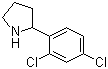 structure of CAS# 383127-69-3, 2-(2,4-Dichlorophenyl)pyrrolidine