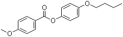 CAS # 38454-22-7, 4-Butoxyphenyl 4-methoxybenzoate, 4-n-Butoxyphenyl 4-methoxybenzoate, 4-Methoxybenzoic acid 4-butoxyphenyl ester