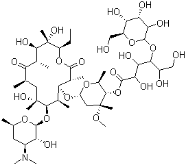 CAS 登录号：3847-29-8, 乳糖酸红霉素