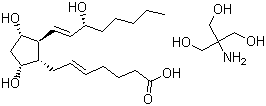 CAS # 38562-01-5, Prostaglandin F2a tris salt, Prostaglandin F2-alpha tromethamine salt, (5Z,9a,11a,13E,15S)-9,11,15-Trihydroxyprosta-5,13-dienoic acid tris salt