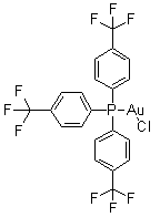 structure of CAS# 385815-83-8, 三(4-三氟甲基苯基)膦氯化金