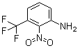 structure of CAS# 386-71-0, 2-Nitro-3-(trifluoromethyl)aniline