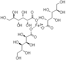 CAS 登录号：38658-53-6, 葡萄糖酸铁