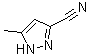 structure of CAS# 38693-82-2, 5-Methyl-1H-pyrazole-3-carbonitrile