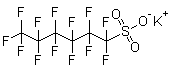 CAS 登录号：3871-99-6, 全氟代己烷磺酸钾